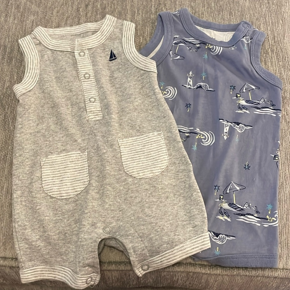 Summer Short/Tank Onesie - Set of 2